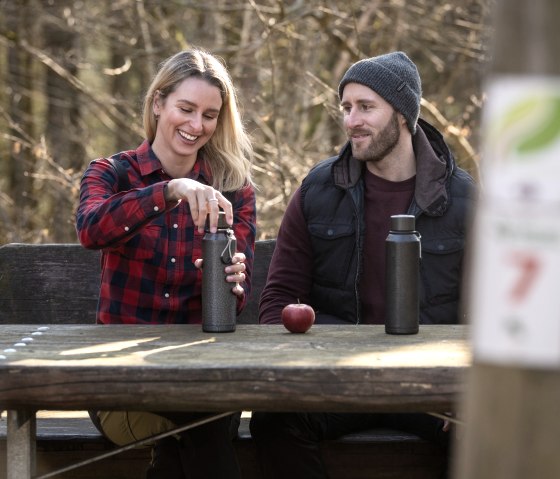 Une agréable pause randonnée sur la route Nat'Our 1, © Eifel Tourismus GmbH, D. Ketz Une agréable pause randonnée sur la route Nat'Our 1, © Eifel Tourismus GmbH, D. Ketz