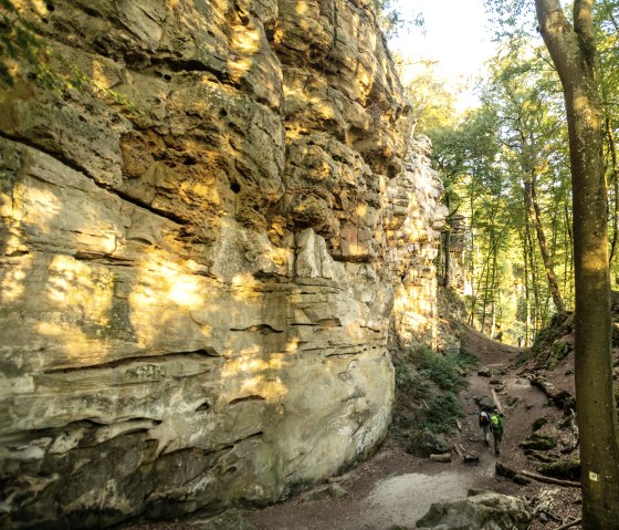Steile Buntsandsteinfelsen in der Teufelsschlucht, Felsenweg 6, © Eifel Tourismus GmbH, D. Ketz Steile Buntsandsteinfelsen in der Teufelsschlucht, Felsenweg 6, © Eifel Tourismus GmbH, D. Ketz