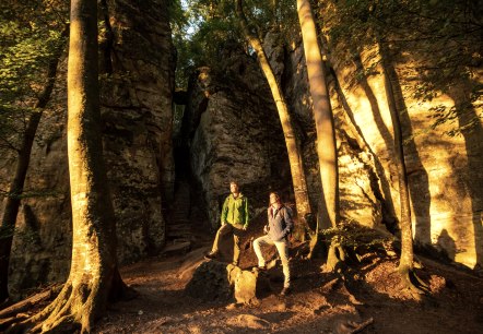 Sonnenaufgang in der felsigen Teufelsschlucht, © Eifel Tourismus GmbH, Dominik Ketz Sonnenaufgang in der felsigen Teufelsschlucht, © Eifel Tourismus GmbH, Dominik Ketz