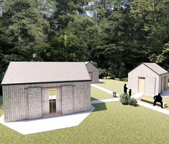 Jugendlager Prüm, Schlafhütten, © Tourist-Information Prümer Land/Stadt Prüm Jugendlager Prüm, Schlafhütten, © Tourist-Information Prümer Land/Stadt Prüm