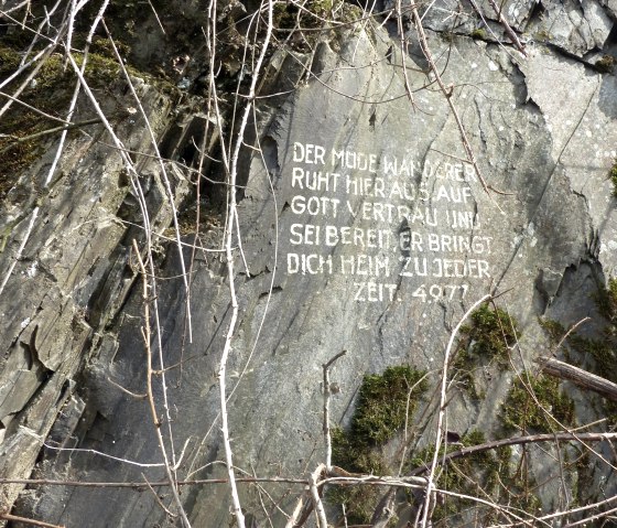 Gedicht im Felsen von 1977, © Tourist-Information Islek Gedicht im Felsen von 1977, © Tourist-Information Islek
