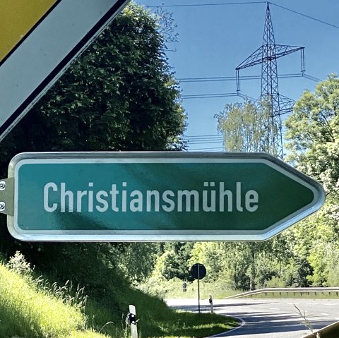 Wegweiser Christiansmühle, © Christians Mühle Wegweiser Christiansmühle, © Christians Mühle