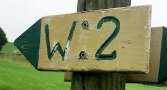 Wandelroute markering in Wilsecker "W2"., &copy; Tourist-Info Bitburger Land