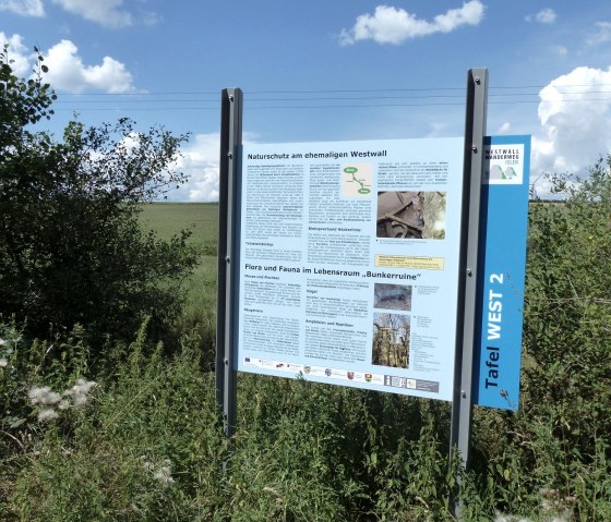 Plaquette op de Westwall wandelroute (West), &copy; Tourist-Info Islek