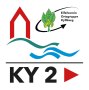 Logo des Eifelvereins Kyllburg mit rotem Haus, blauen Wellen und Schriftzug KY2., &copy; Ortsgemeinde Kyllburg