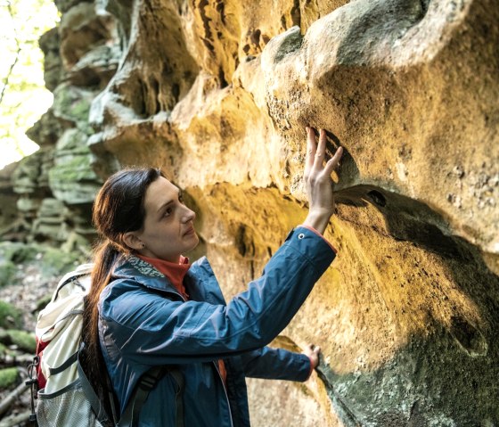 Détails fascinants des rochers sur le chemin des rochers 6, © Eifel Tourismus GmbH, D. Ketz