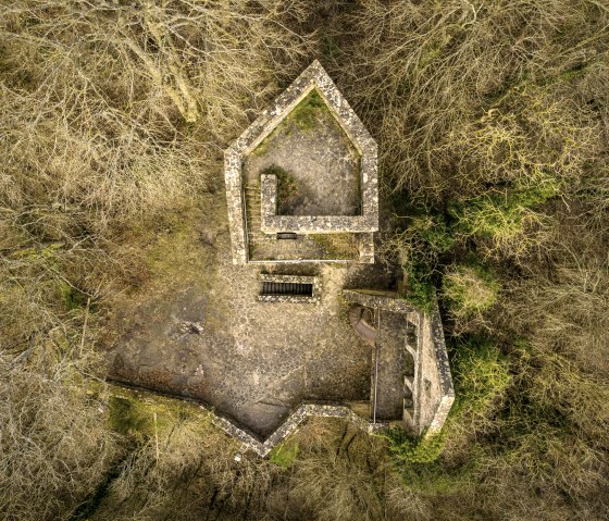 Le château de Prüm vu du ciel, © Eifel Tourismus GmbH, D. Ketz