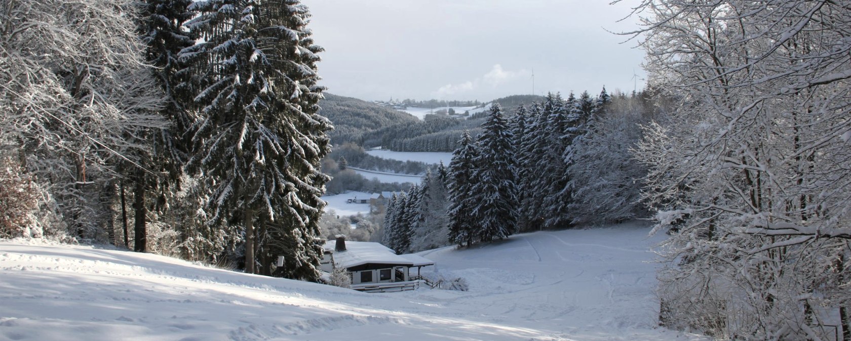 Blick Skipiste Wolfsschlucht (oberer Teil), &copy; Tourist-Information Pr&uuml;mer Land (Archivfoto)