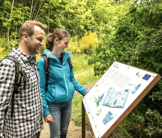 Mußeplatz Kräuterweg sur le circuit du lac de barrage et de la vallée de Prüm, © Eifel Tourismus GmbH, Dominik Ketz