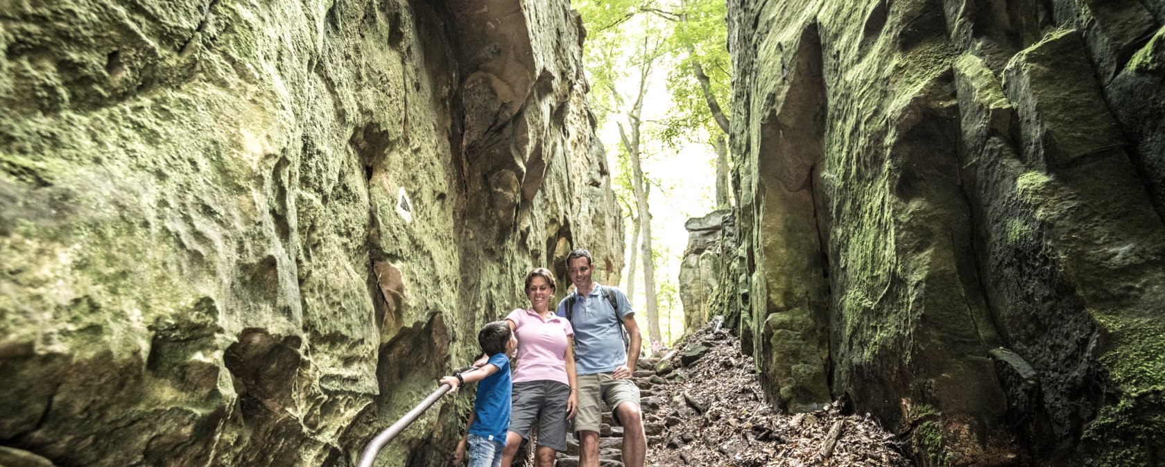 Descente dans les gorges du Diable sur le Teuflische Acht, &copy; Felsenland S&uuml;deifel Tourismus GmbH