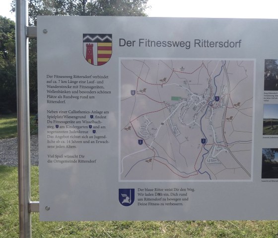 Starttafel Fitnessweg, &copy; Tourist Information Bitburger Land