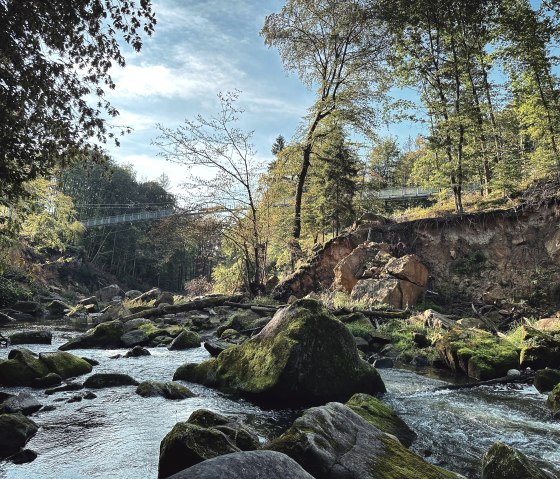 Irreler Wasserf&auml;lle mit H&auml;ngebr&uuml;cke, &copy; Felsenland S&uuml;deifel Tourismus GmbH