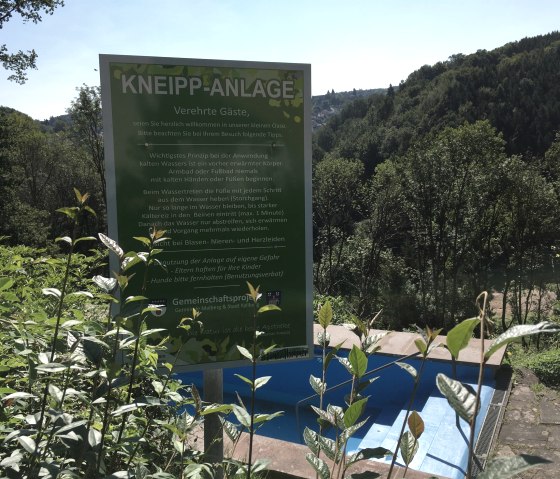 Schild Kneipp-Anlage, &copy; Tourist-Information Bitburger Land M.Mayer