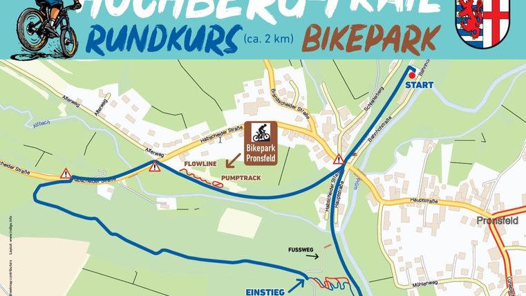 Sign for the Hochberg Trail Pronsfeld