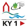 Logo de l'association Eifelverein Kyllburg avec une maison stylis&eacute;e, des vagues et une fl&egrave;che. Texte : 'Eifelverein Ortsgruppe Kyllburg', 'KY 1'. Conception en vert, bleu et rouge., &copy; Ortsgemeinde Kyllburg