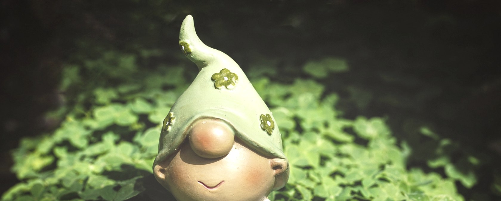 Kabouter in het klavertje, &copy; Pixabay